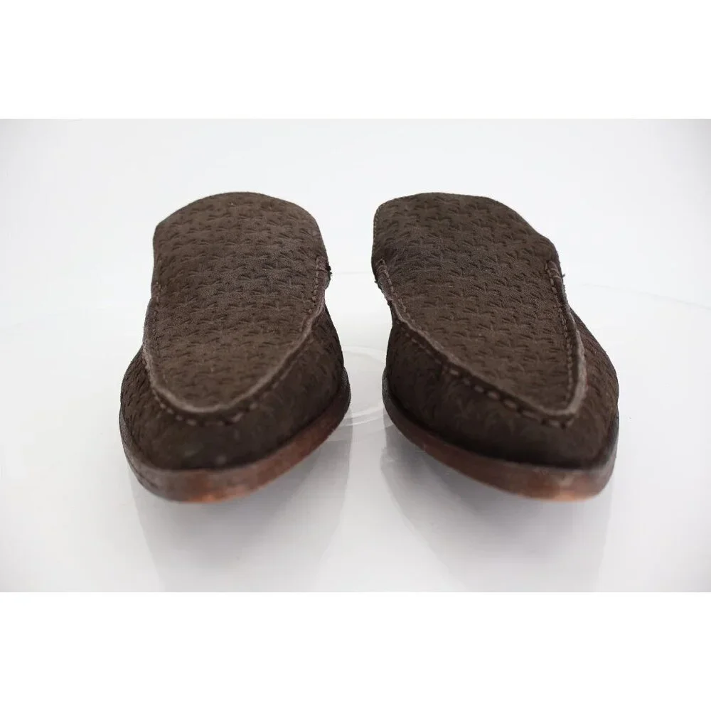 Free People Dark Brown Leather Slip-On Mules - Picture 3 of 11